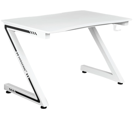 AK Racing White Gaming Desk