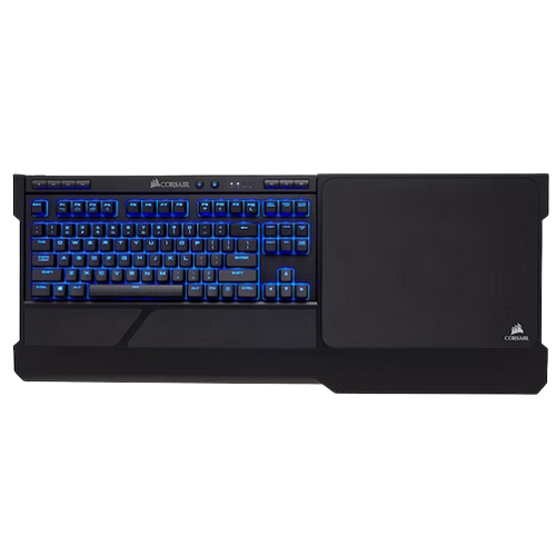Corsair K63 Wireless Mechanical Keyboard & Gaming Lapboard Combo, Backlit Blue LED, Cherry MX Red.