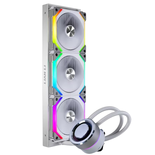 Lian-Li GALAHAD AIO SL 360mm High-Performance RGB CPU Water Cooler - White.