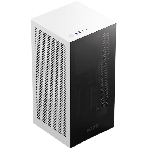 NZXT H1 v2 Mini-ITX Case with AIO & PSU - White Tempered Glass
