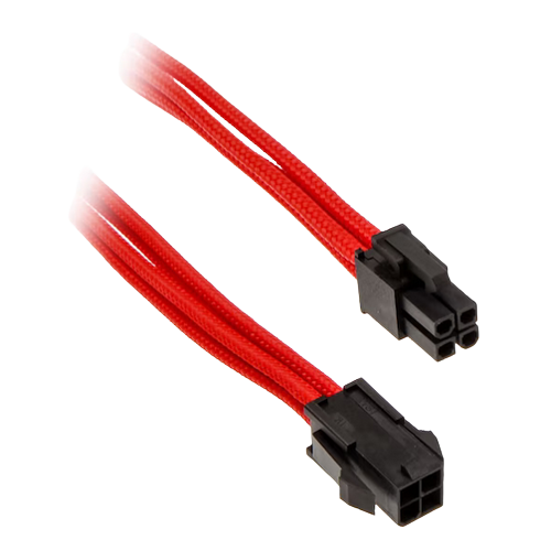  Phanteks 4-Pin Cable Extension 50cm - Sleeved Red.