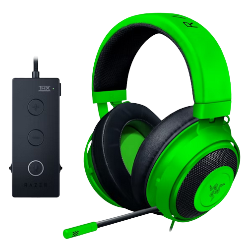 Razer Kraken Tournament Edition Gaming Headset with USB Audio Controller Green (RZ04-02051100-R3M1)