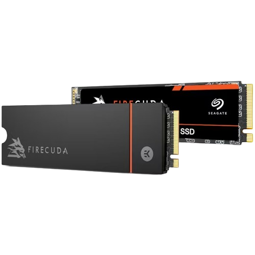 Seagate FireCuda 530 2TB SSD PCIe Gen4 NVMe M.2 Solid State Drive with EKWB Heatsink.