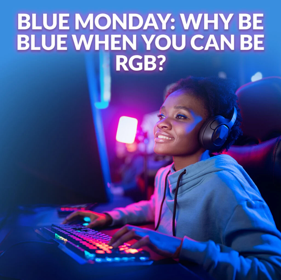 Why be Blue When You Can be RGB This Blue Monday blog image