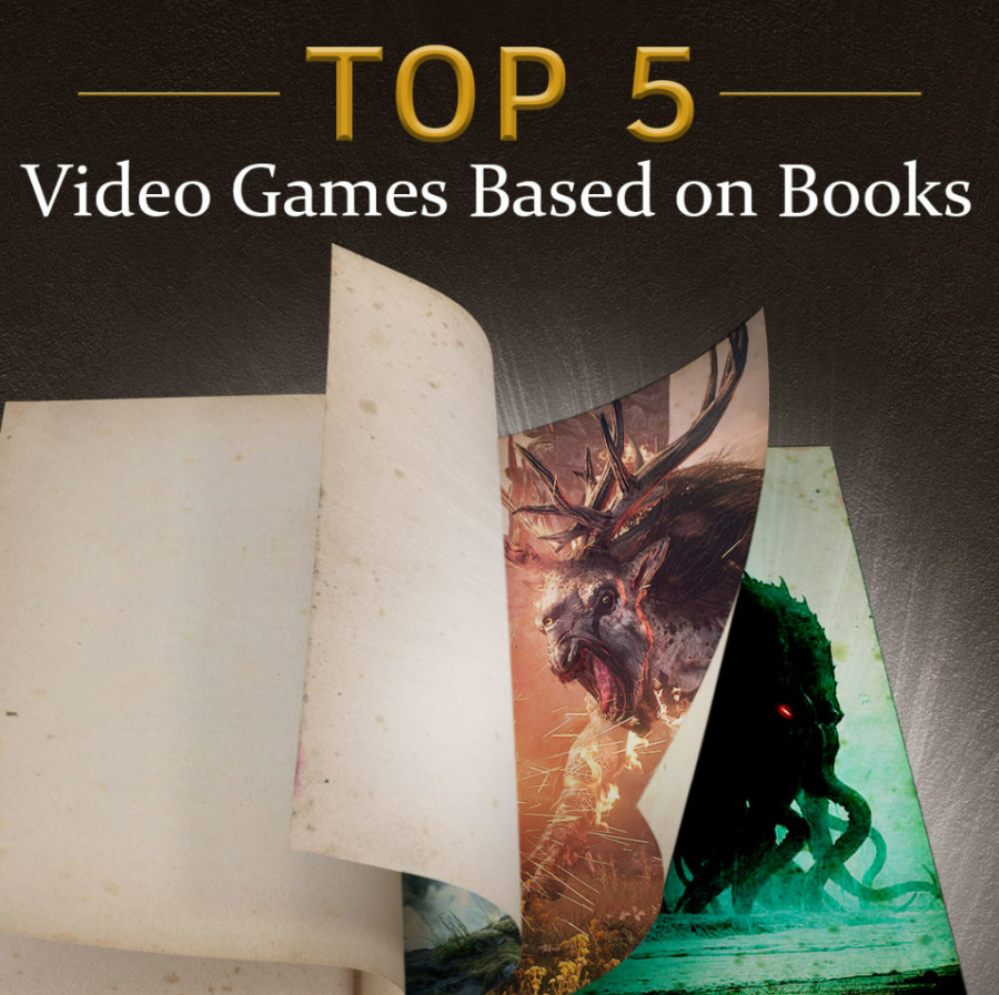 Top 5 Incredible Video Games Based on Books blog image