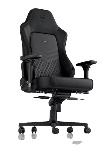 noblechairs HERO Real Leather Gaming Chair - Black.