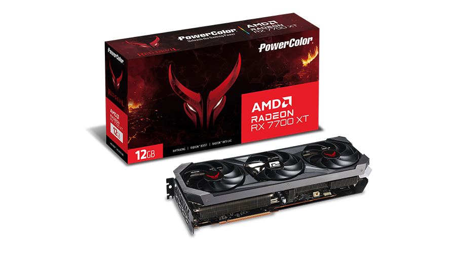 POWERCOLOR RED DEVIL AMD RADEON™ RX 7700 XT 12GB GDDR6