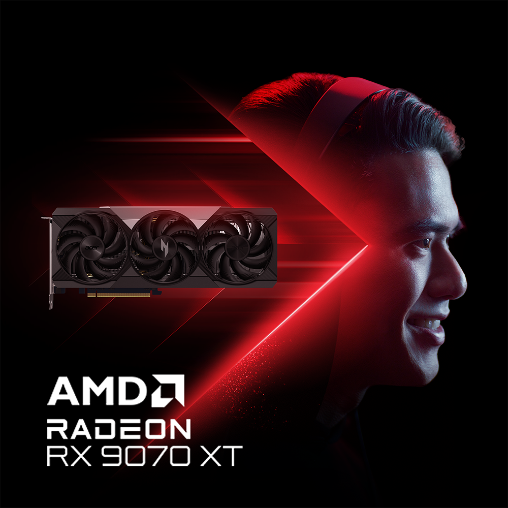 Acer Nitro Radeon RX 9070 XT OC 16GB GDDR6 PCI-Express Graphics Card – AMD RNDA 4