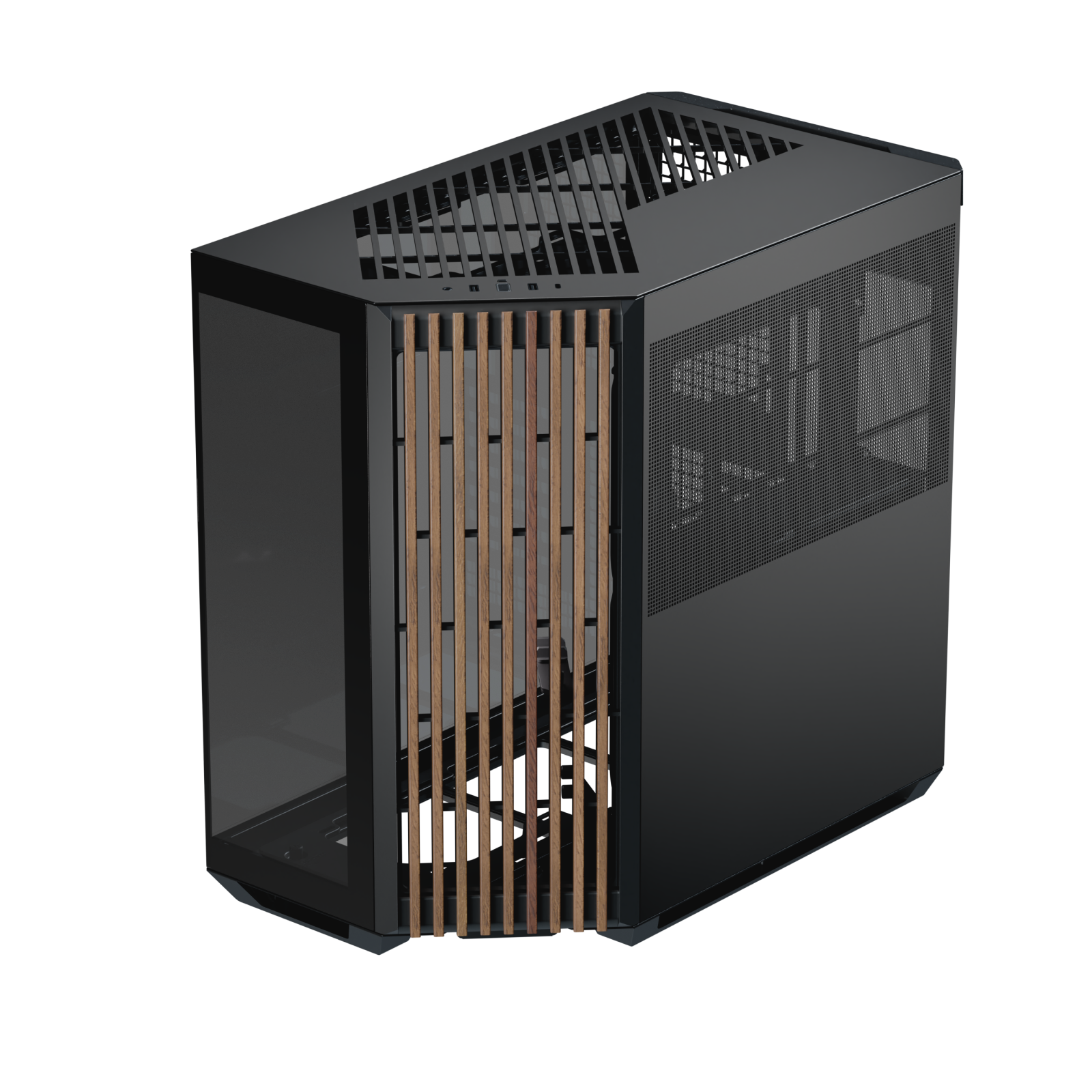 APNX V1 Mid-Tower PC Case Black Wood Edition