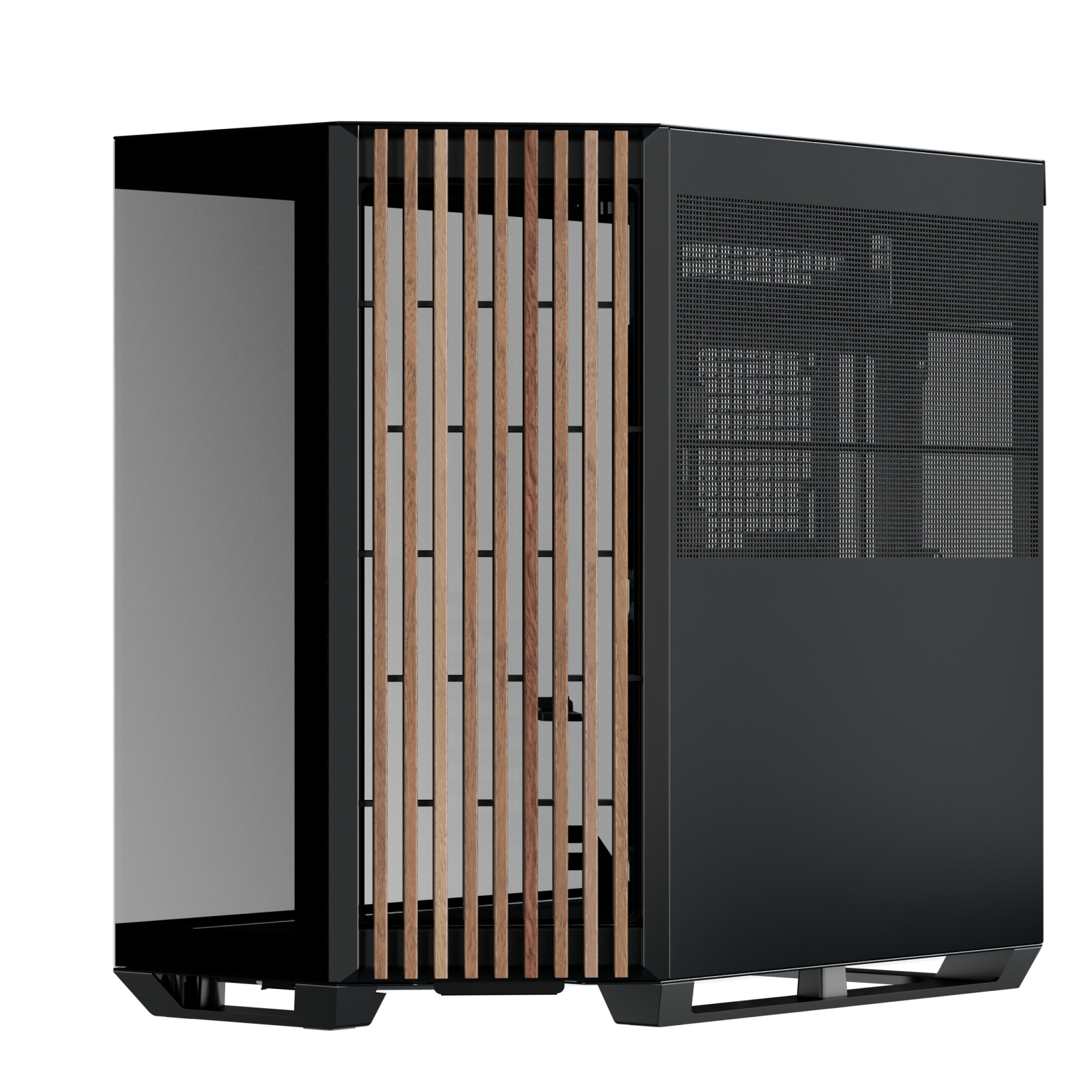 APNX V1 Mid-Tower PC Case Black Wood Edition