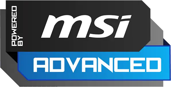 Powered by MSI Advanced logo