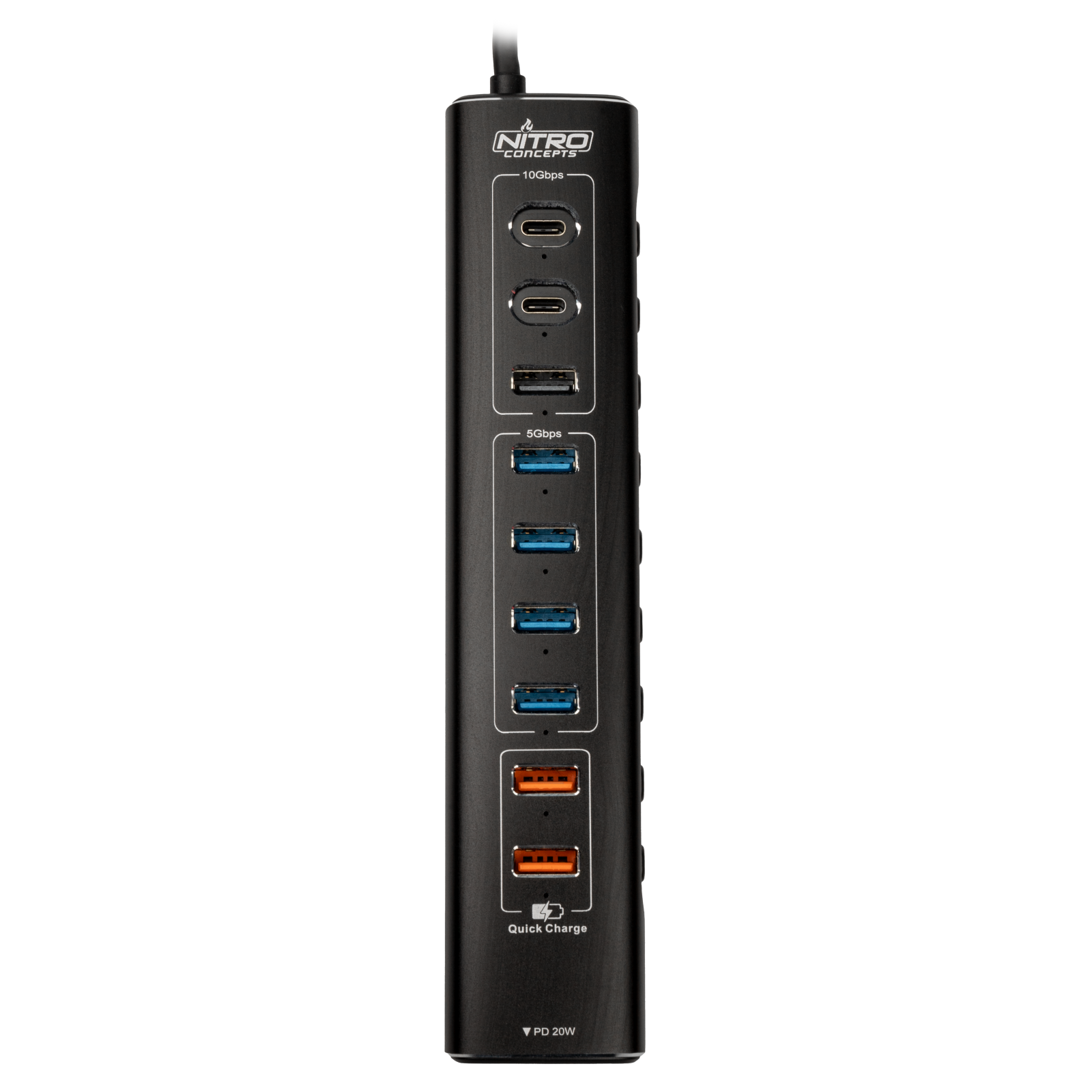 Nitro Concepts UH1 10-Port HYBRID USB Hub