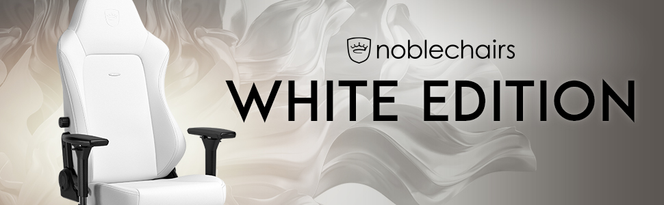 noblechairs HERO White Gaming Chair banner