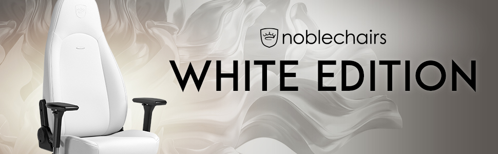 noblechairs ICON White Gaming Chair banner
