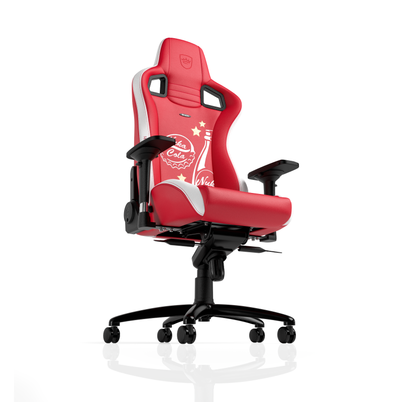 noblechairs EPIC Gaming Chair Nuka-Cola Edition angled