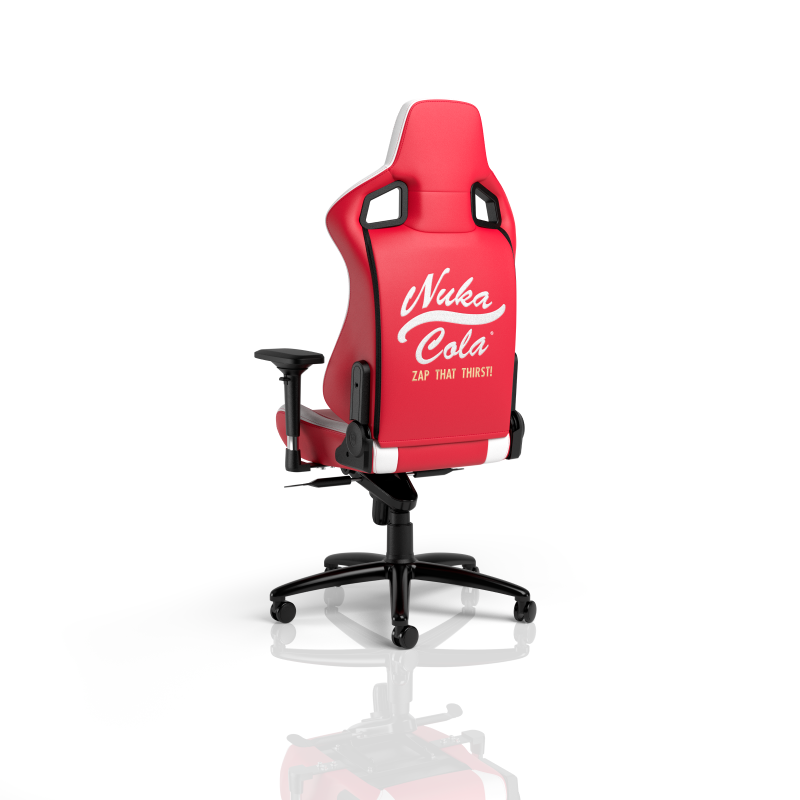 noblechairs EPIC Gaming Chair Nuka-Cola Edition back view