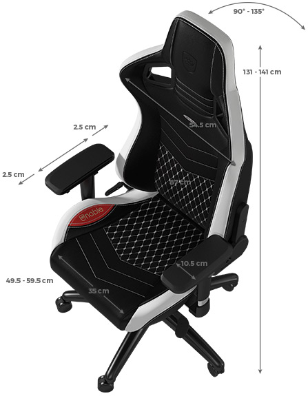 noblechairs EPIC Gaming Chair dimensions