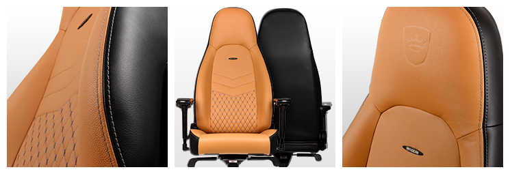 Three views of noblechairs ICON Gaming Chair