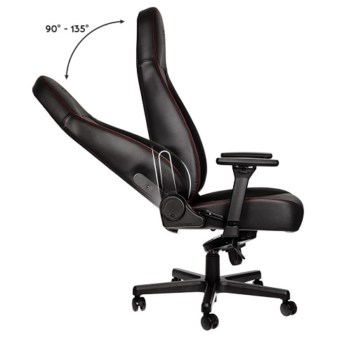 noblechairs ICON Black and Red recline