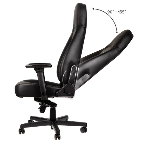 noblechairs ICON Leather Black recline
