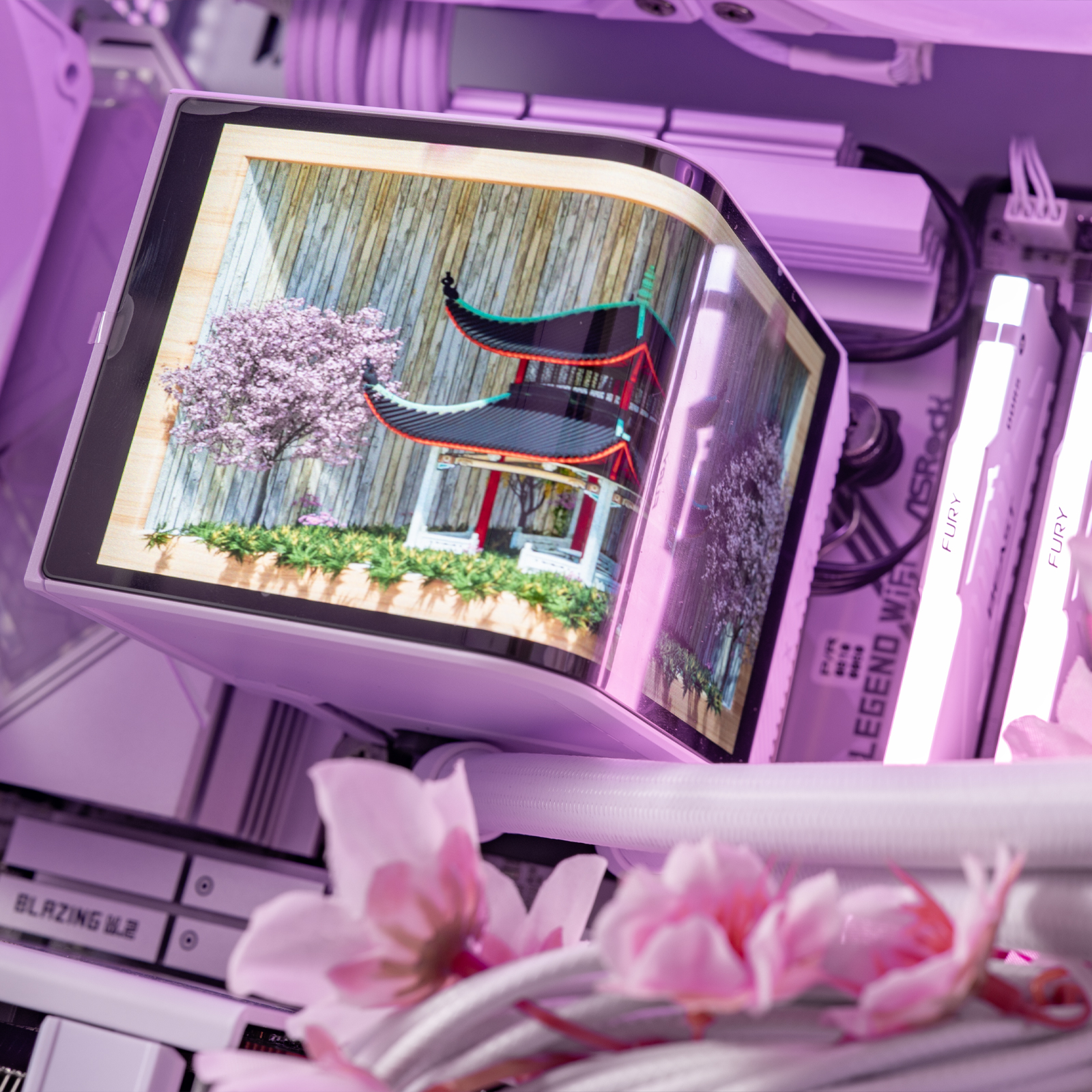 TechForge Sakura - AMD Ryzen 9800X3D - Radeon 9070 XT Modded TechForge Sakura - AMD Ryzen 9800X3D - Radeon 9070 XT Modded