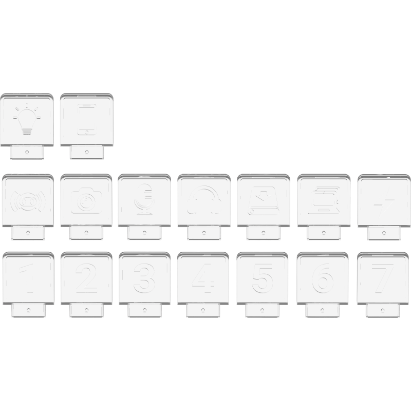 Streamplify HUB CTRL 7 acrylic icons