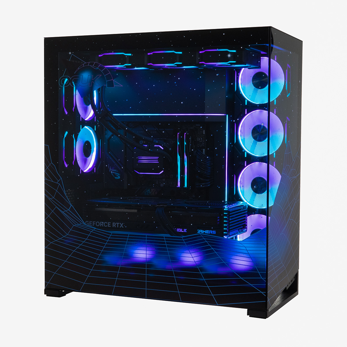 TechForge Synthwave Custom Printed Gaming PC