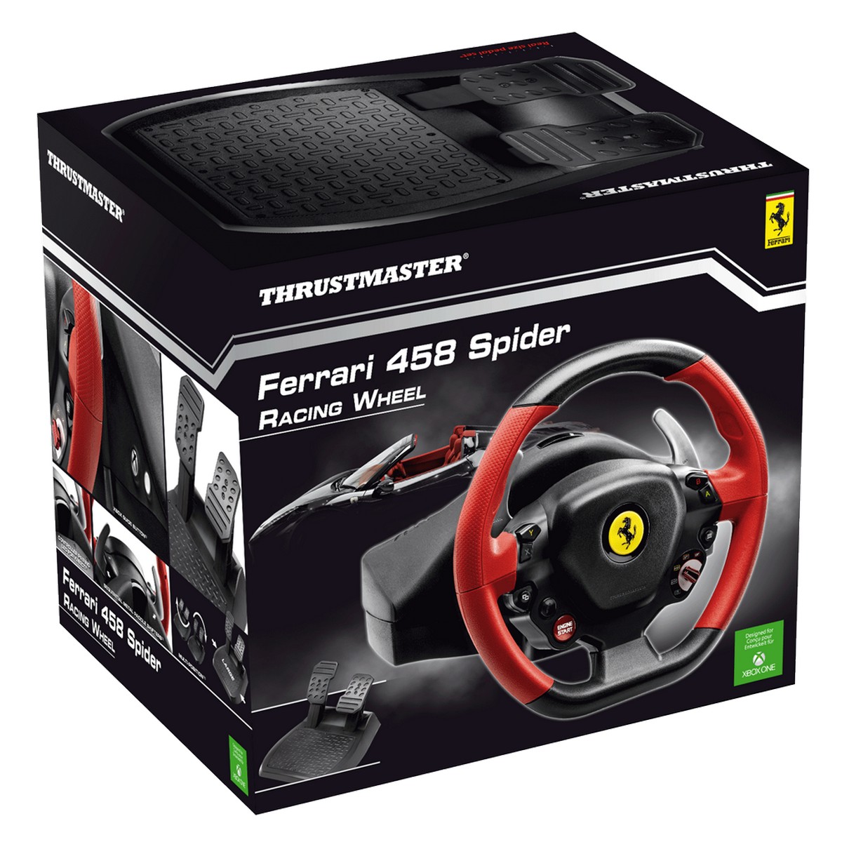 Thrustmaster - Thrustmaster FERRARI 458 SPIDER Racing Wheel and Pedals Bundle PC/XBOX