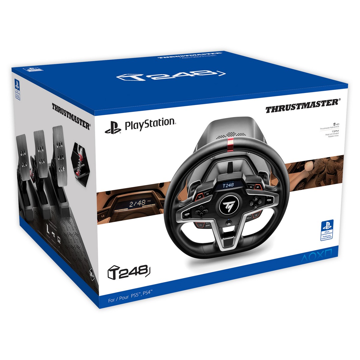Thrustmaster - Thrustmaster T-248 Racing Wheel and Pedals Bundle PC/Xbox Series S/X