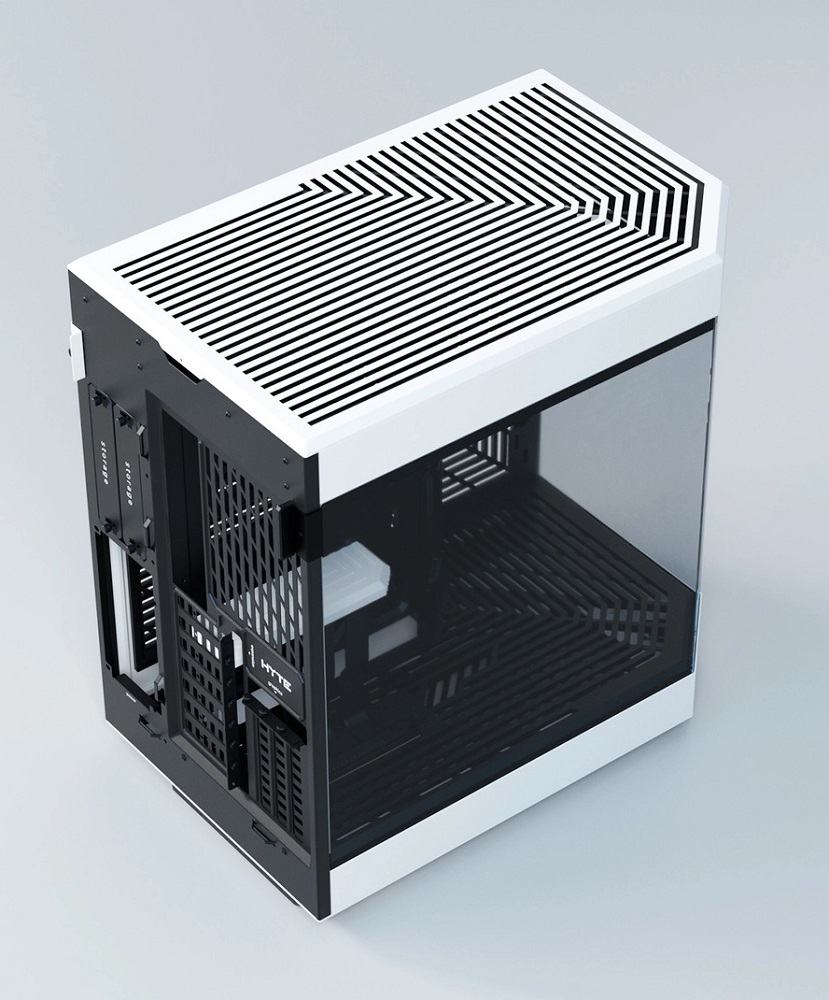 HYTE - HYTE Y60 Dual Chamber Mid-Tower ATX Case - White