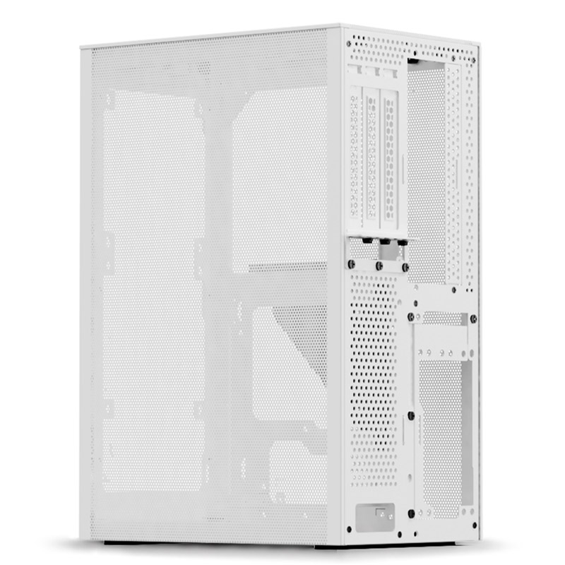 Ssupd Meshlicious Mini ITX Case - Full Mesh - White - PCIE 4.0