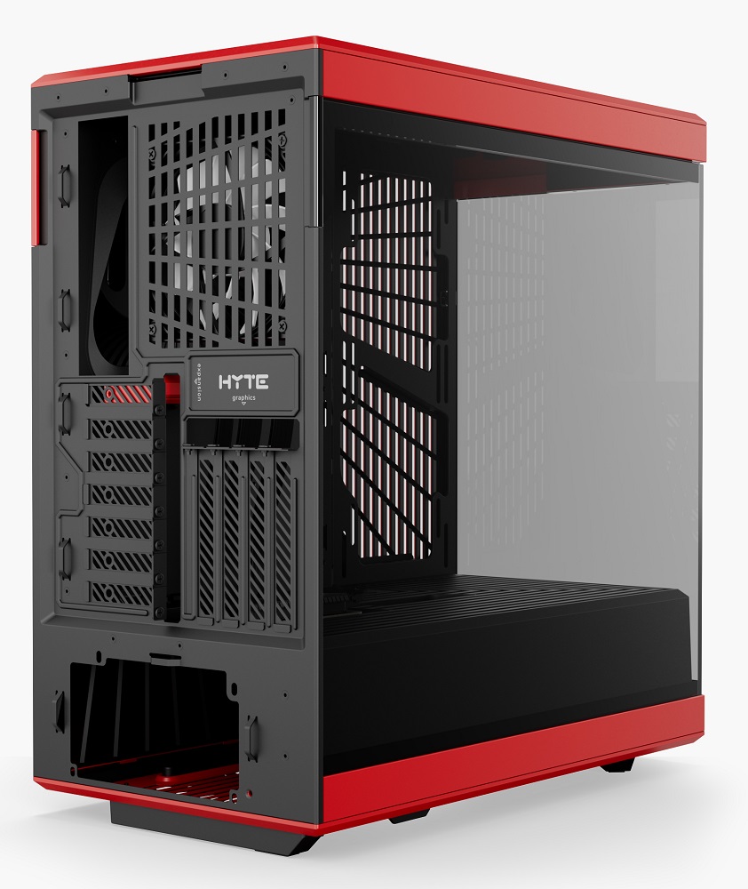 HYTE - HYTE Y40 Mid-Tower ATX Case - Red