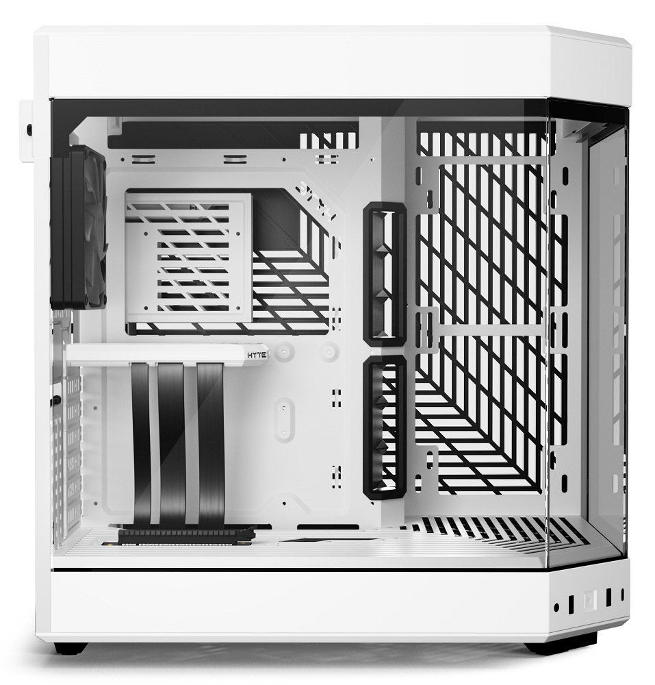 HYTE - HYTE Y60 Dual Chamber Mid-Tower ATX Case - Snow White
