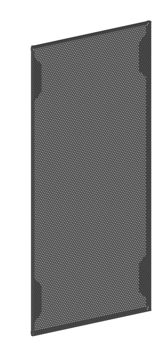 SSUPD Meshroom S - Push Pin Mesh Front Panel - Fossil Grey