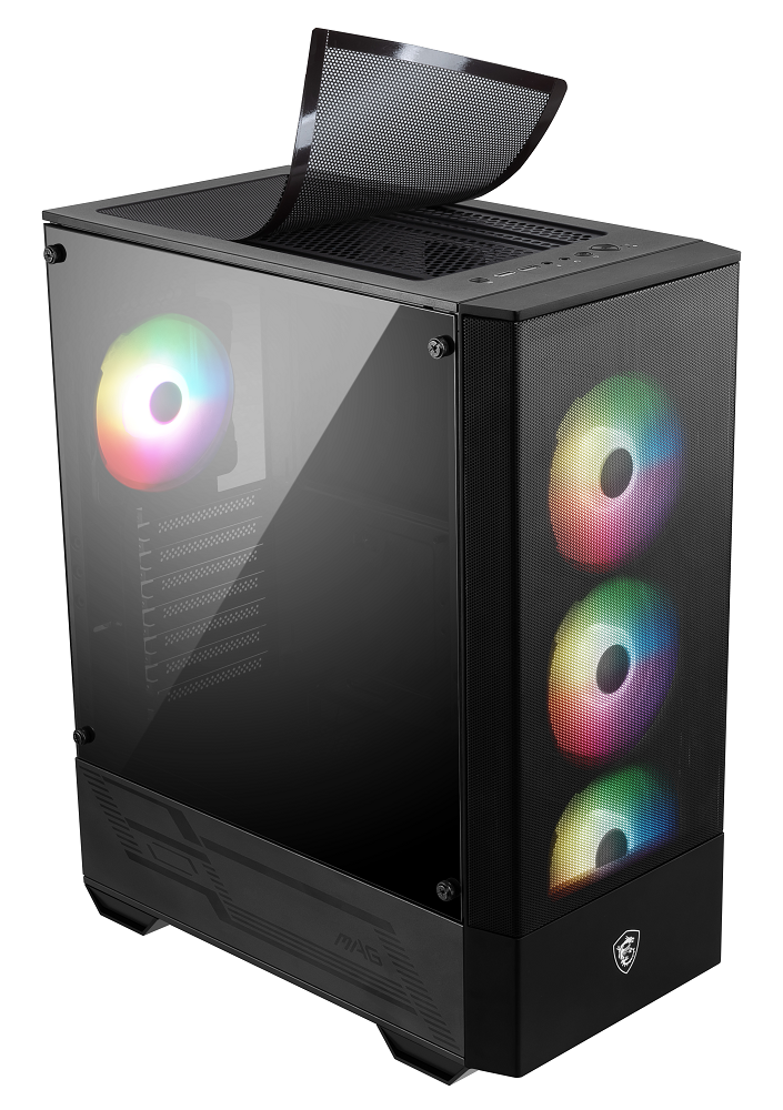 MSI - MSI MAG FORGE 112R Mid Tower Gaming Case - Black