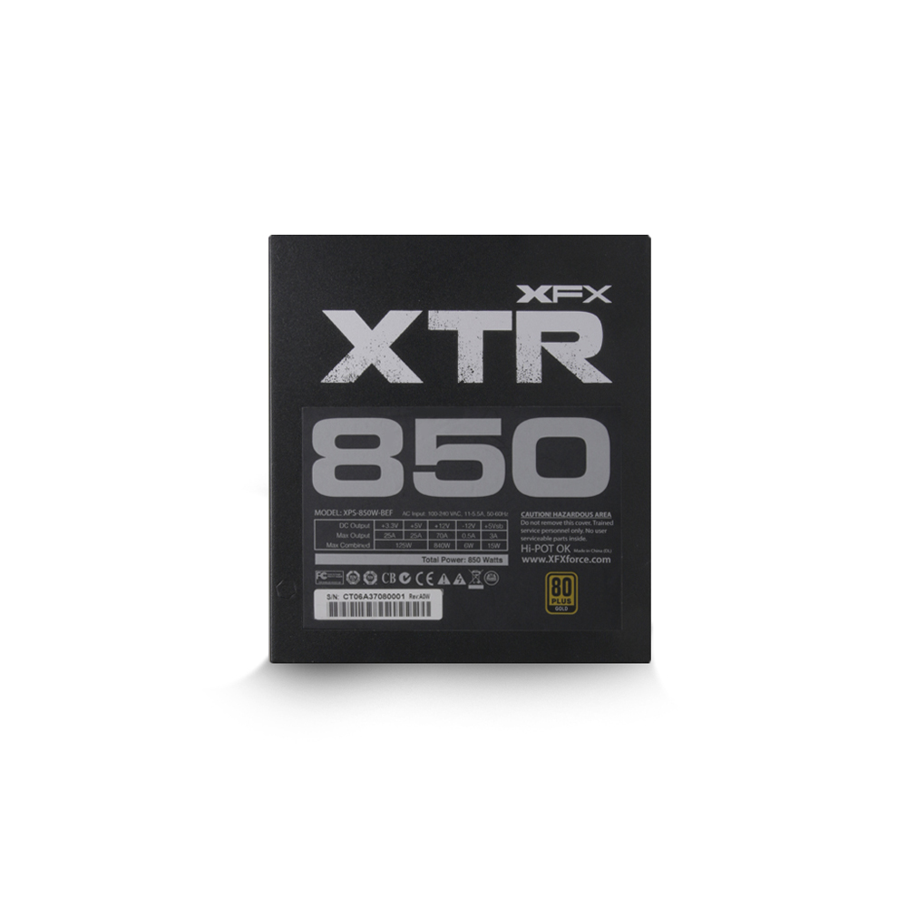 XFX - XFX XTR Series 850W 80 Plus Gold Fully Modular Power Supply