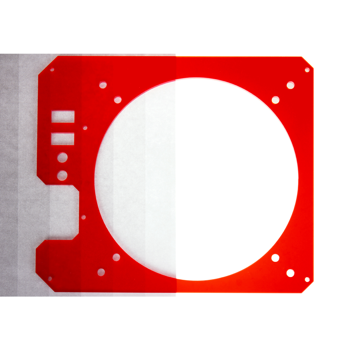 Lazer3D LZ7 Right Panel - Chilli Red Open