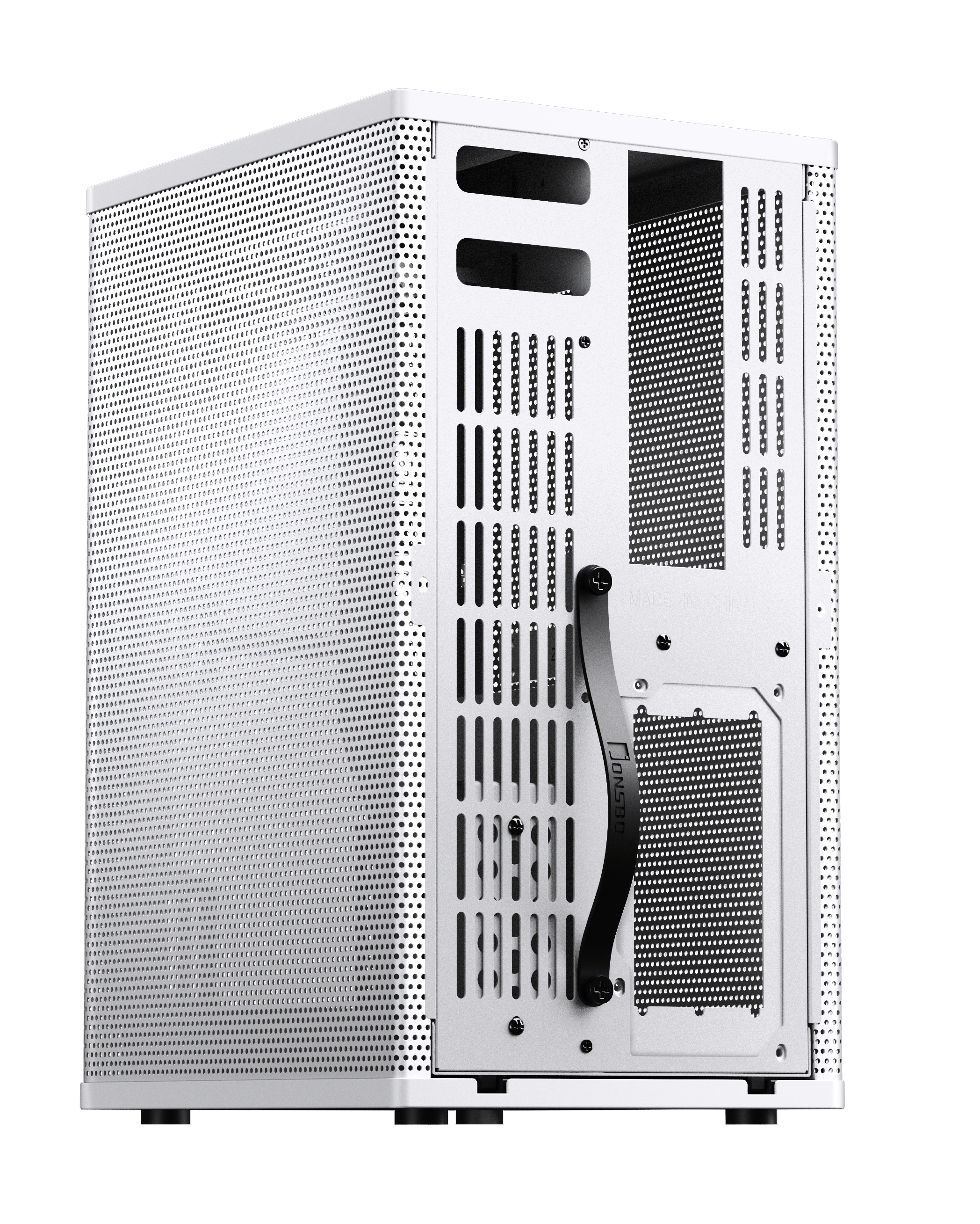 Jonsbo - Jonsbo VR3 Mini-ITX PC Case – White with PCIe 4.0 Riser Cable
