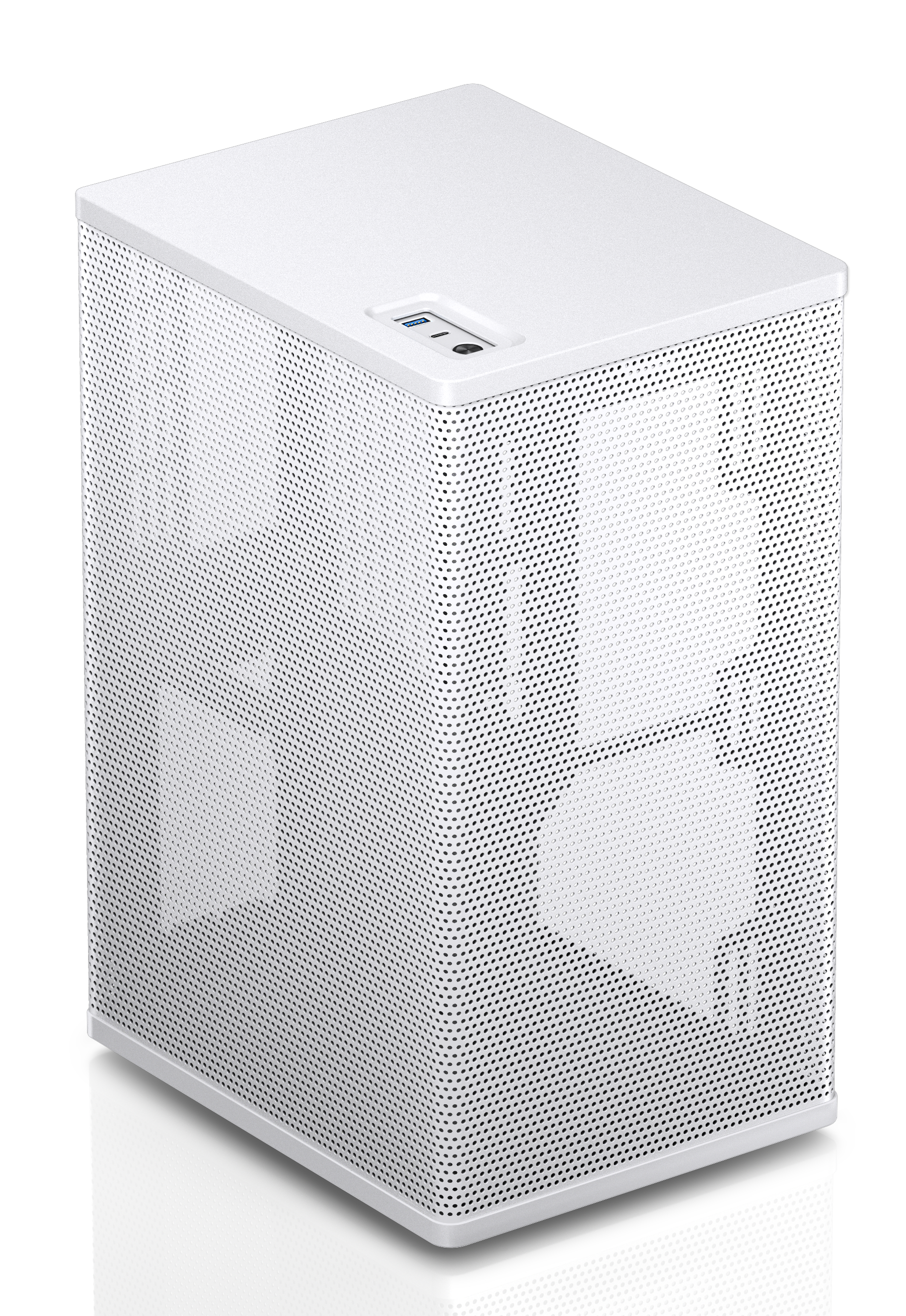 Jonsbo VR3 Mini-ITX PC Case – White with PCIe 4.0 Riser Cable