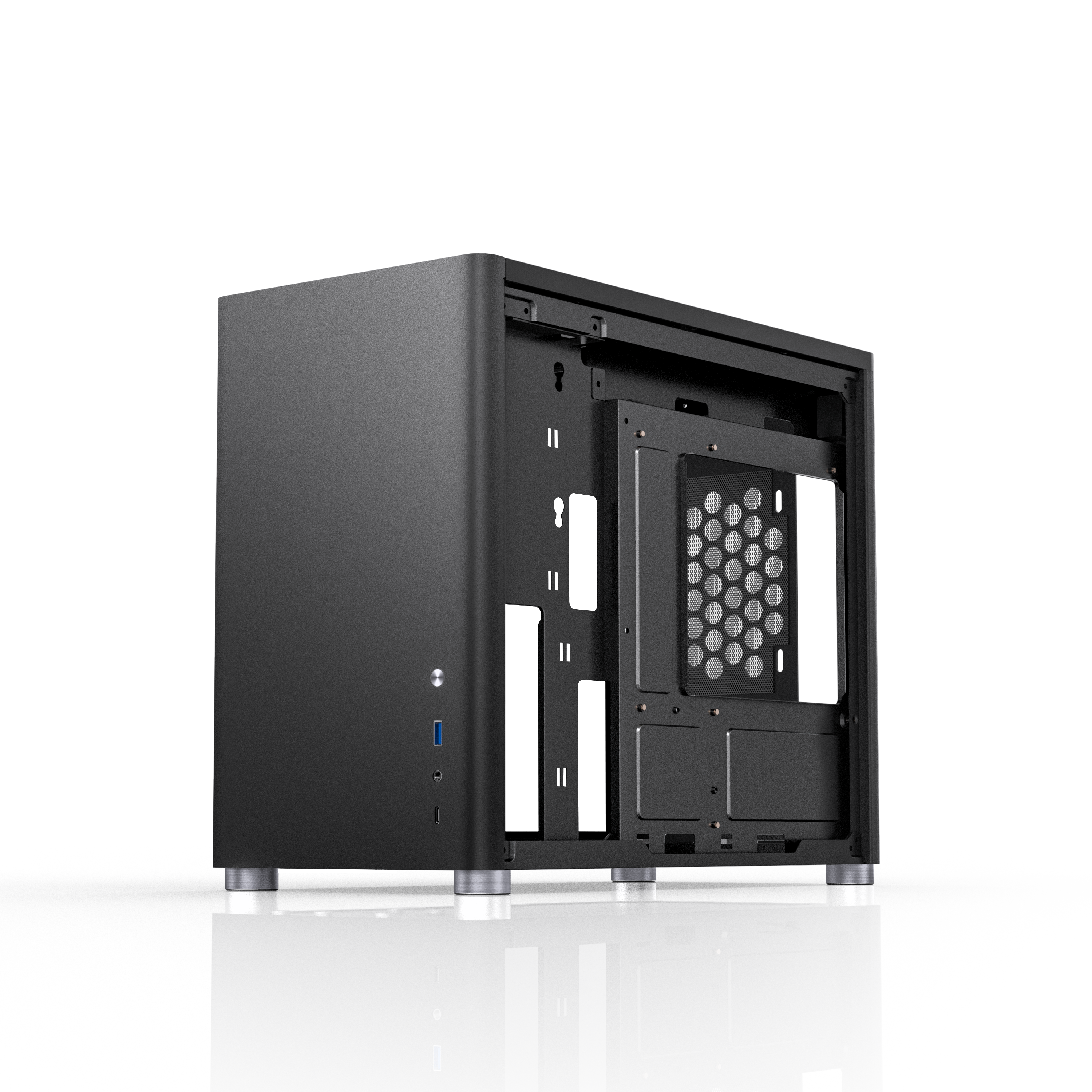 Jonsbo - Jonsbo D30 Micro-ATX PC Case - Black
