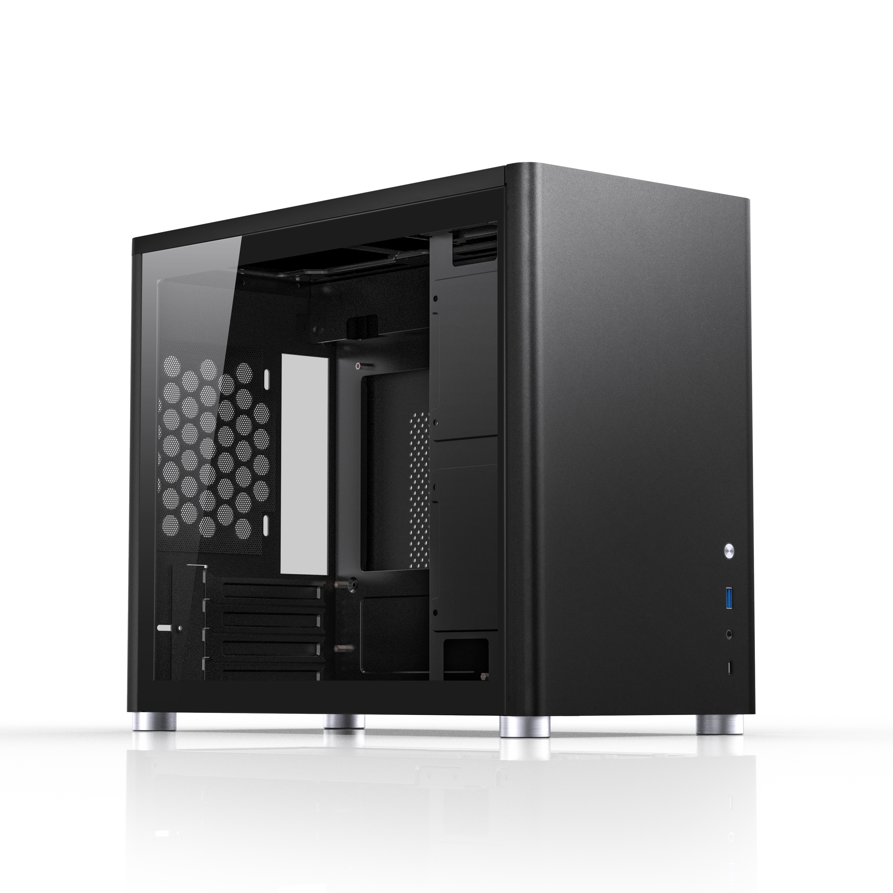Jonsbo - Jonsbo D30 Micro-ATX PC Case - Black