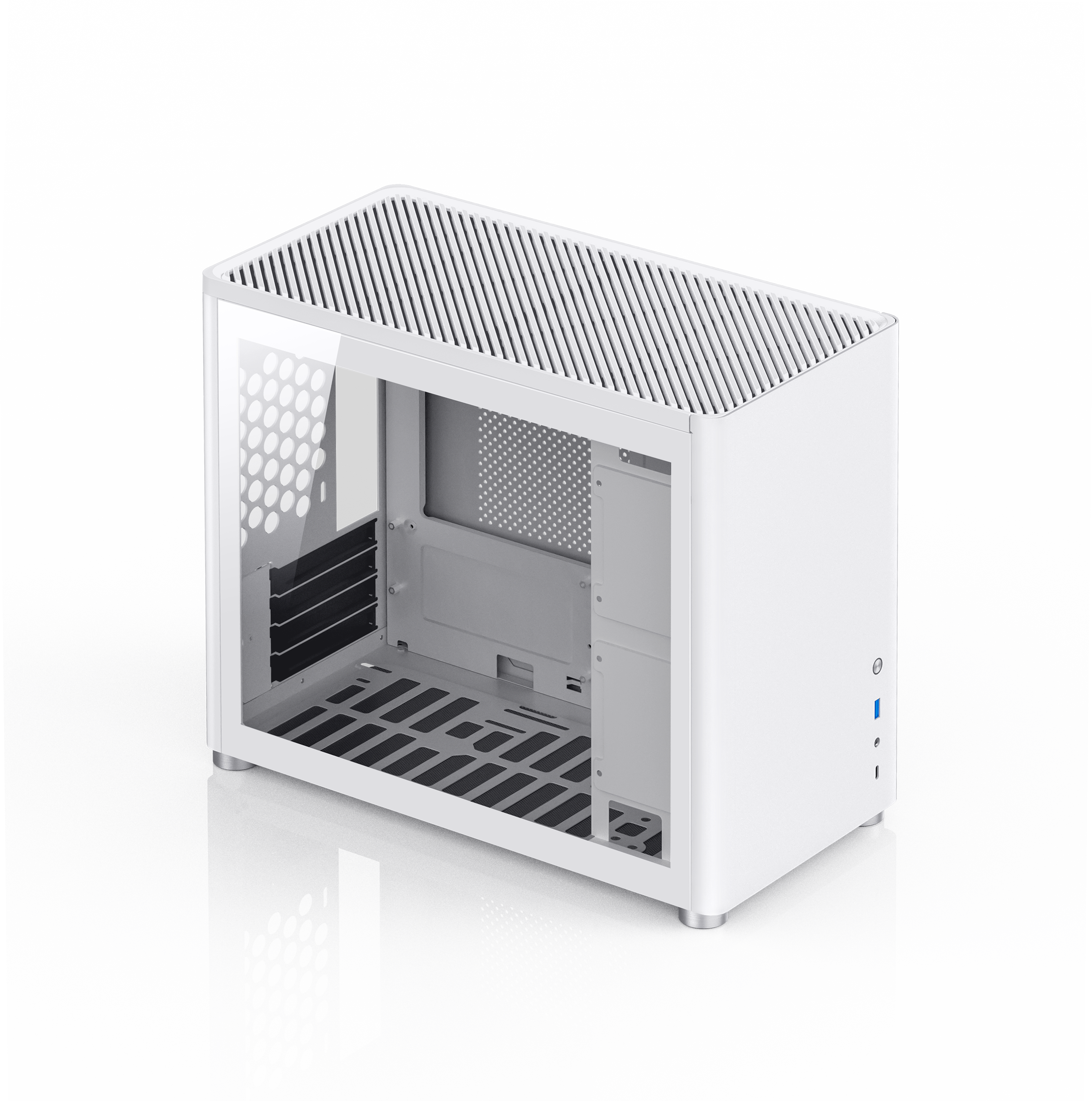 Jonsbo D30 Micro-ATX PC Case – White