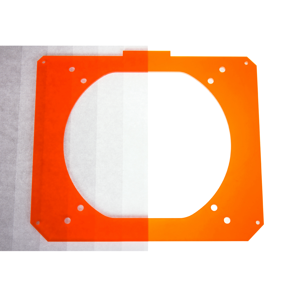 Lazer3D - Lazer3D LZ7 Left Panel - Mandarin Orange Open