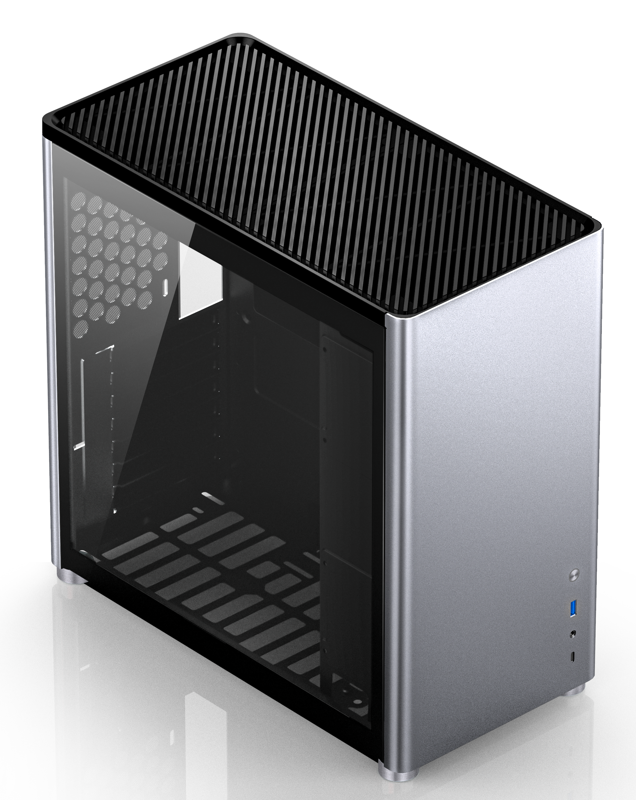 Jonsbo D40 ATX PC Case – Silver