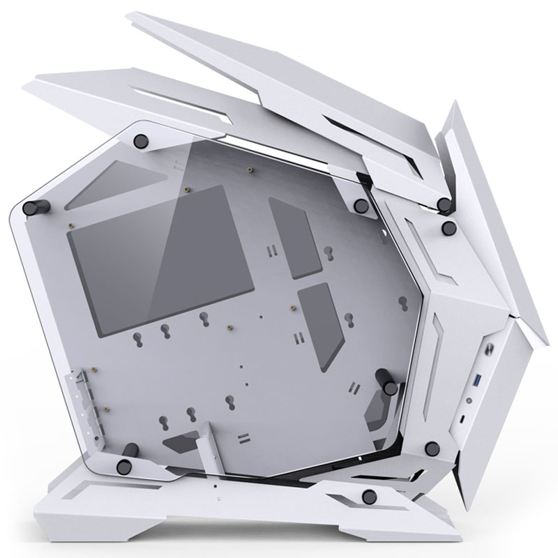 Jonsbo - Jonsbo MOD-3 Mini Micro-ATX PC Showcase – White Tempered Glass