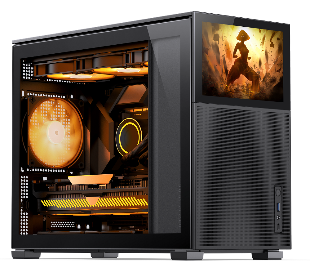 Jonsbo D31 Mesh Screen Micro-ATX PC Case – Black, Tempered Glass