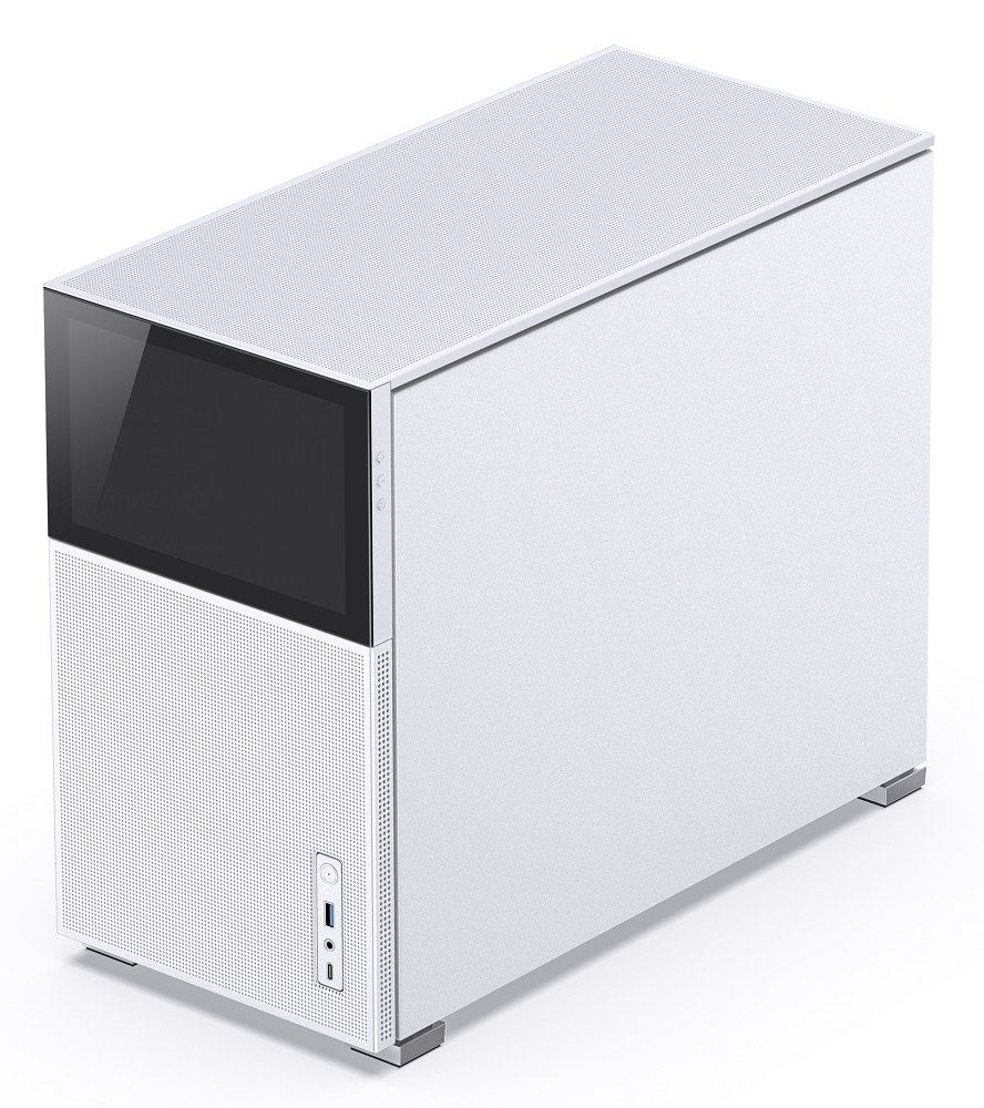 Jonsbo - Jonsbo D31 Mesh Screen Micro-ATX PC Case – White, Tempered Glass
