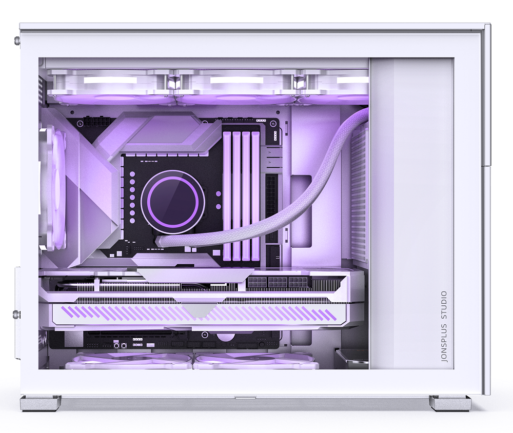 Jonsbo - Jonsbo D31 Mesh Screen Micro-ATX PC Case – White, Tempered Glass