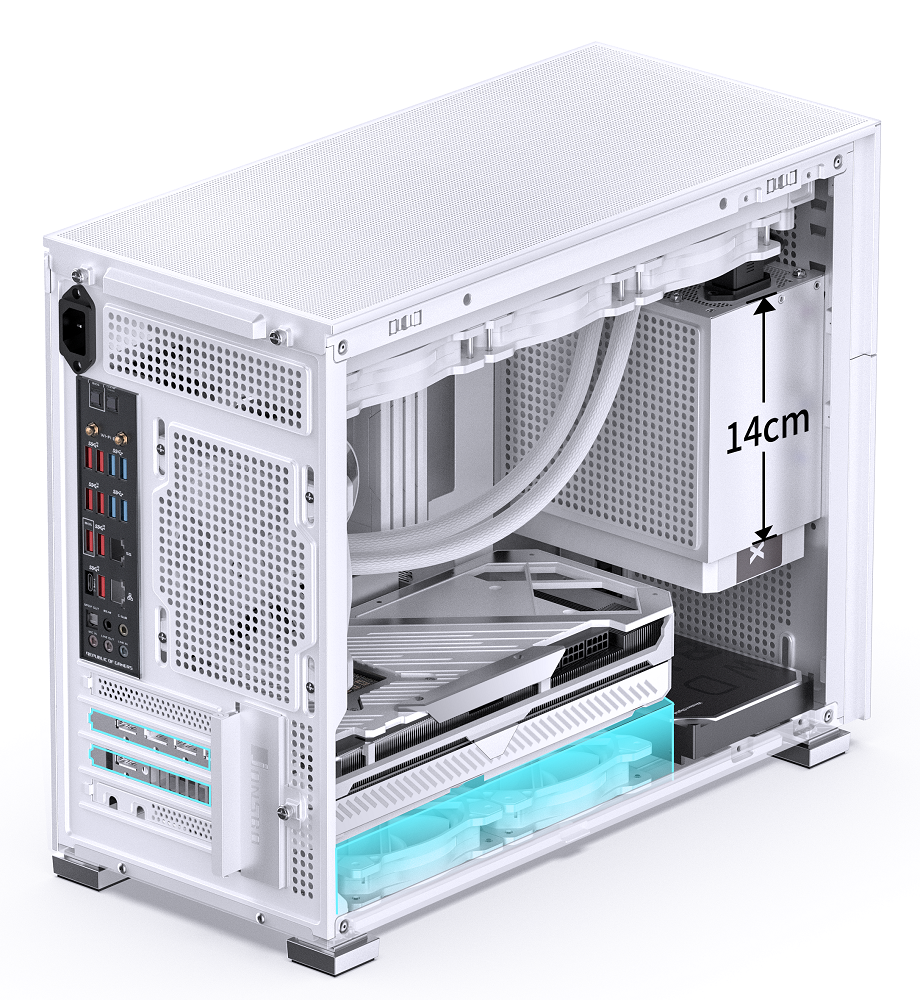 Jonsbo - Jonsbo D31 Standard Micro-ATX PC Case – White, Tempered Glass