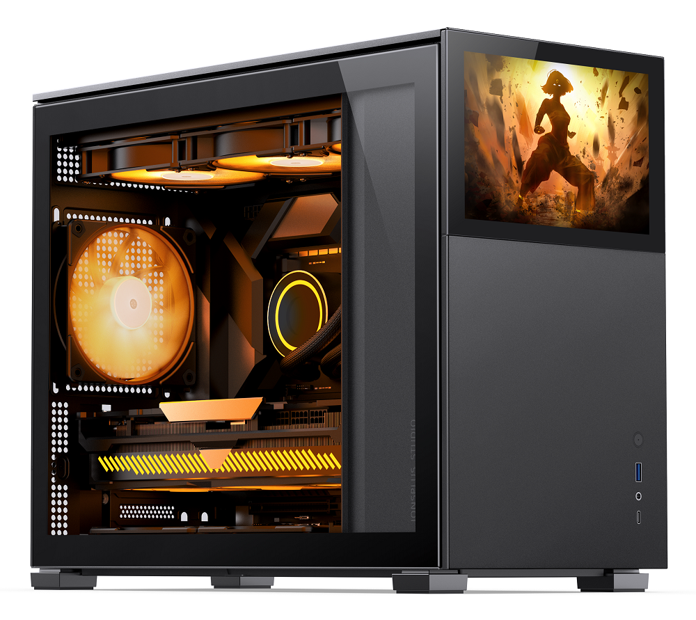 Jonsbo D31 Standard Screen Micro-ATX PC Case – Black, Tempered Glass
